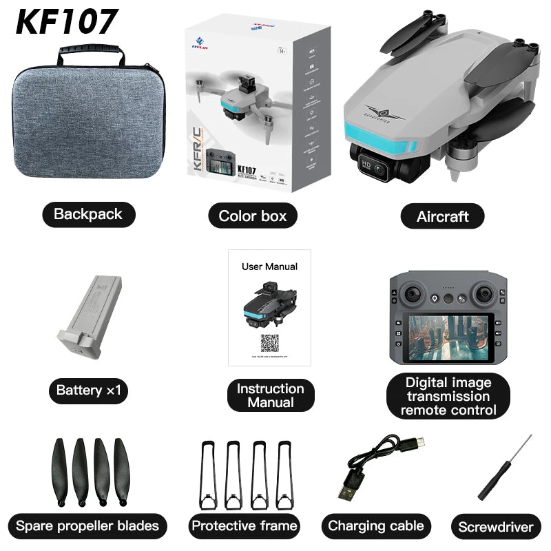 KF107 Drone Profissional GPS 4K