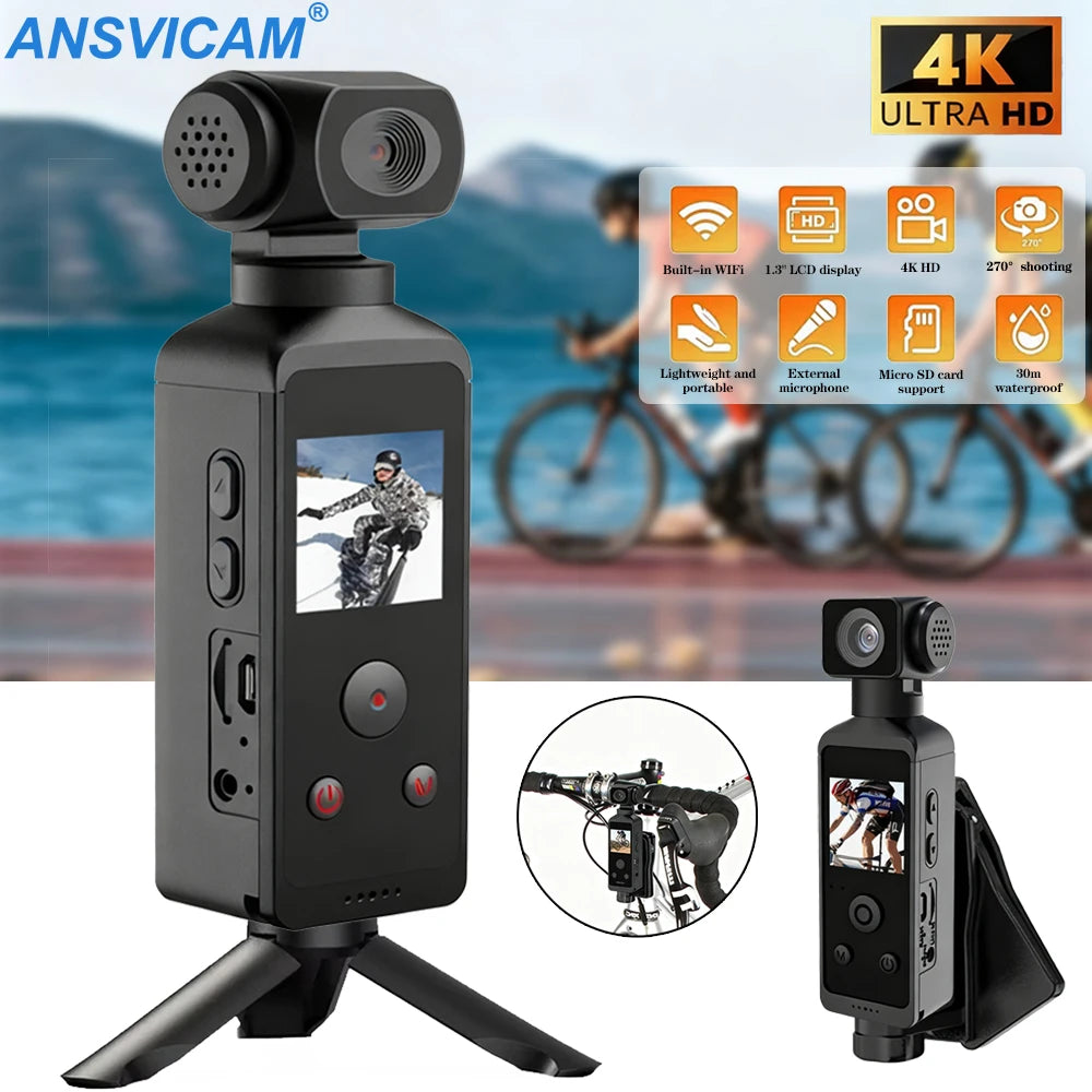 Ansvicam 4K HD Pocket Action