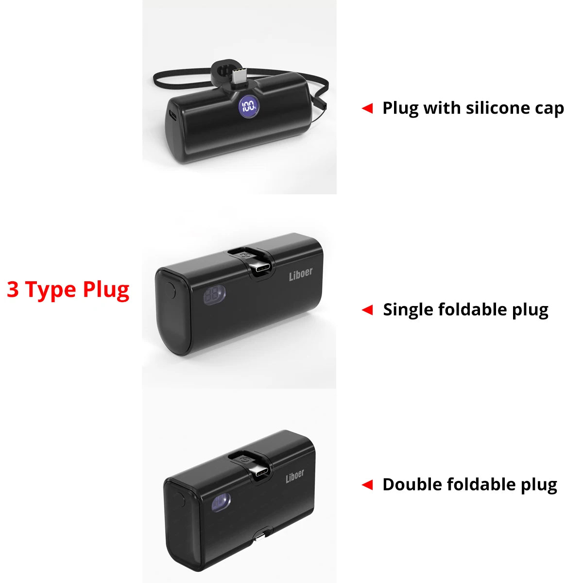 Mini Power Bank portátil 5500mah